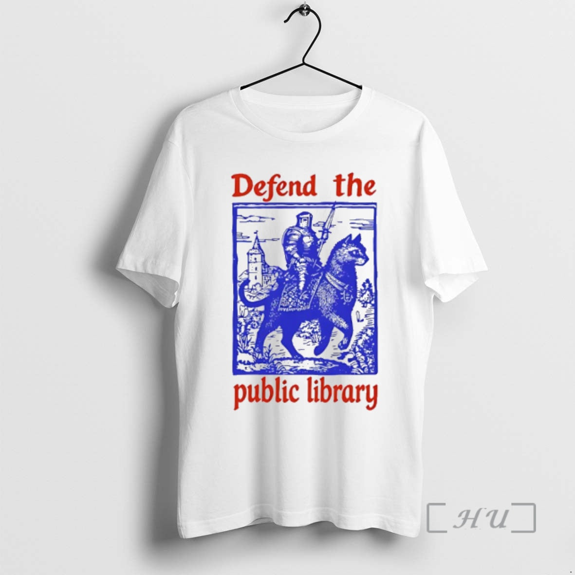 Officials Knight Cat Defend The Public Library T-Shirts, Hoodie, Sweatshirt | PopFlextees.com