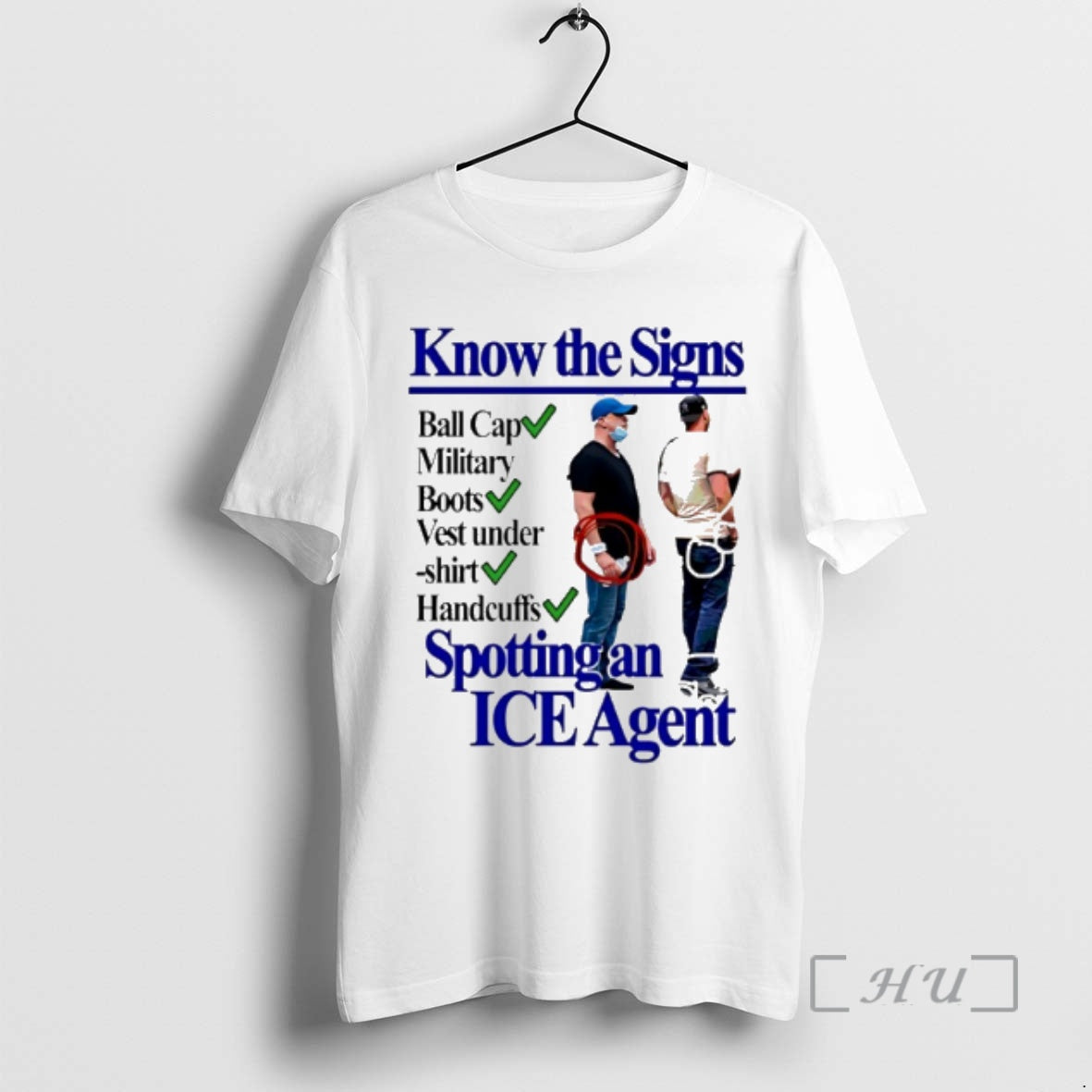 Officials Know The Signs Spotting An Ice Agent Graphic T-Shirts, Hoodie, Sweatshirt | PopFlextees.com