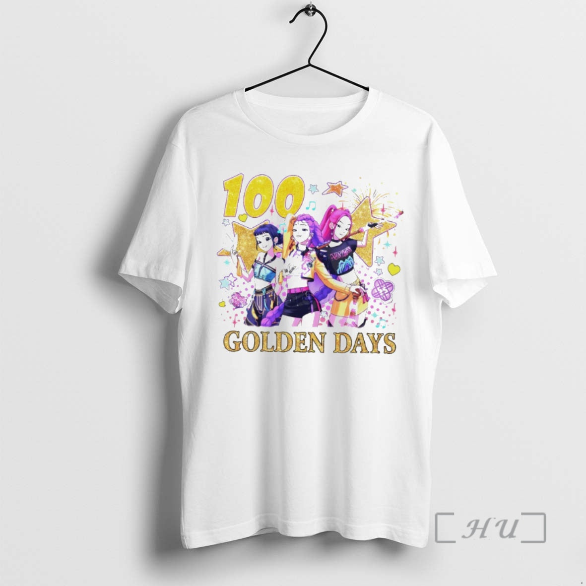 Officials Kpop Demon Hunter 100 Golden Days 100th Day Of School Premium T Shirts Sweater Hoodie, Sweatshirt | PopFlextees.com