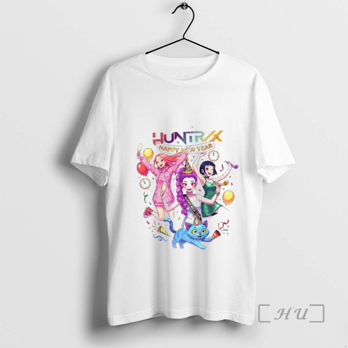 Officials Kpop Demon Hunters Girl Dinner Happy New Year T-Shirts, Hoodie, Sweatshirt | PopFlextees.com