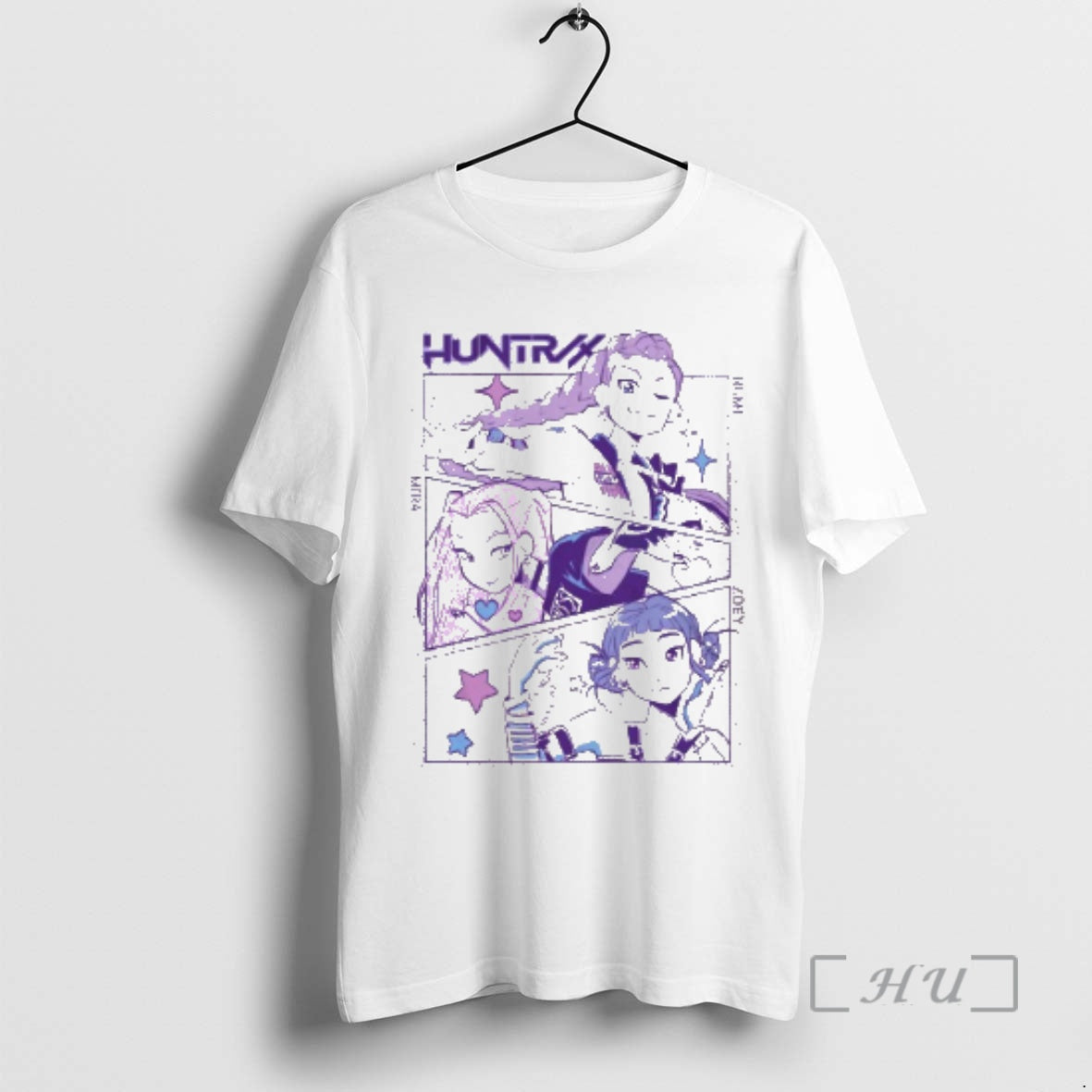 Officials Kpop Demon Hunters Panel Art Huntrx T-Shirts, Hoodie, Sweatshirt