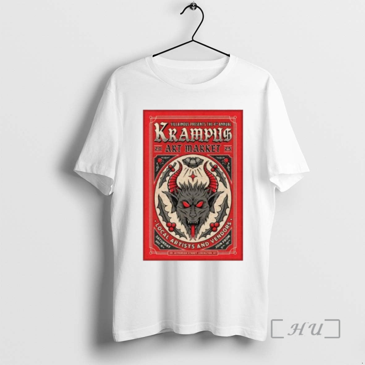 Officials Krampus Market Dec 6 2025 Lexington Ky Circle White T-Shirts, Hoodie, Sweatshirt | PopFlextees.com