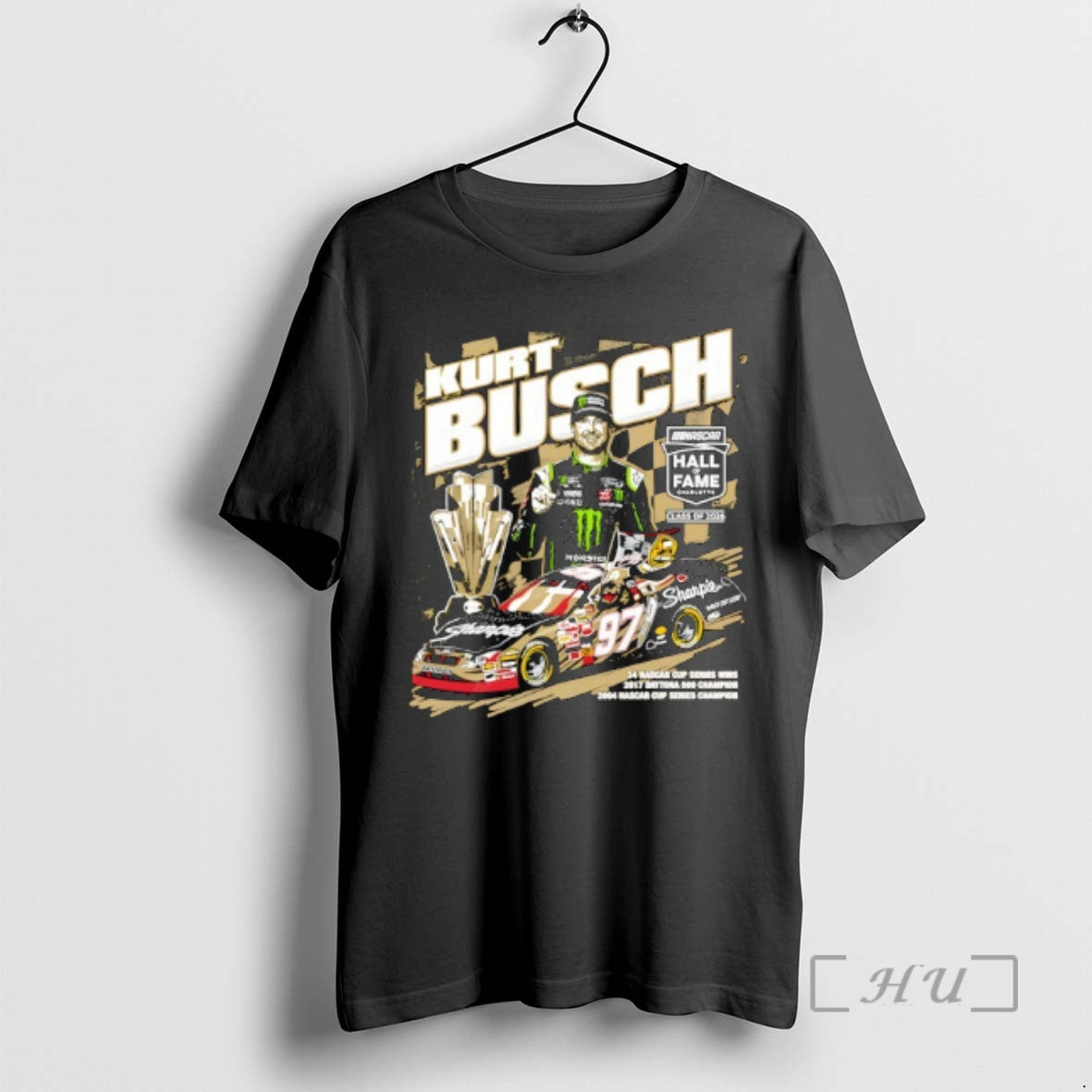 Officials Kurt Busch Checkered Flag Sports Nascar 2026 Hall Of Fame Premium T Shirts Sweater Hoodie, Sweatshirt