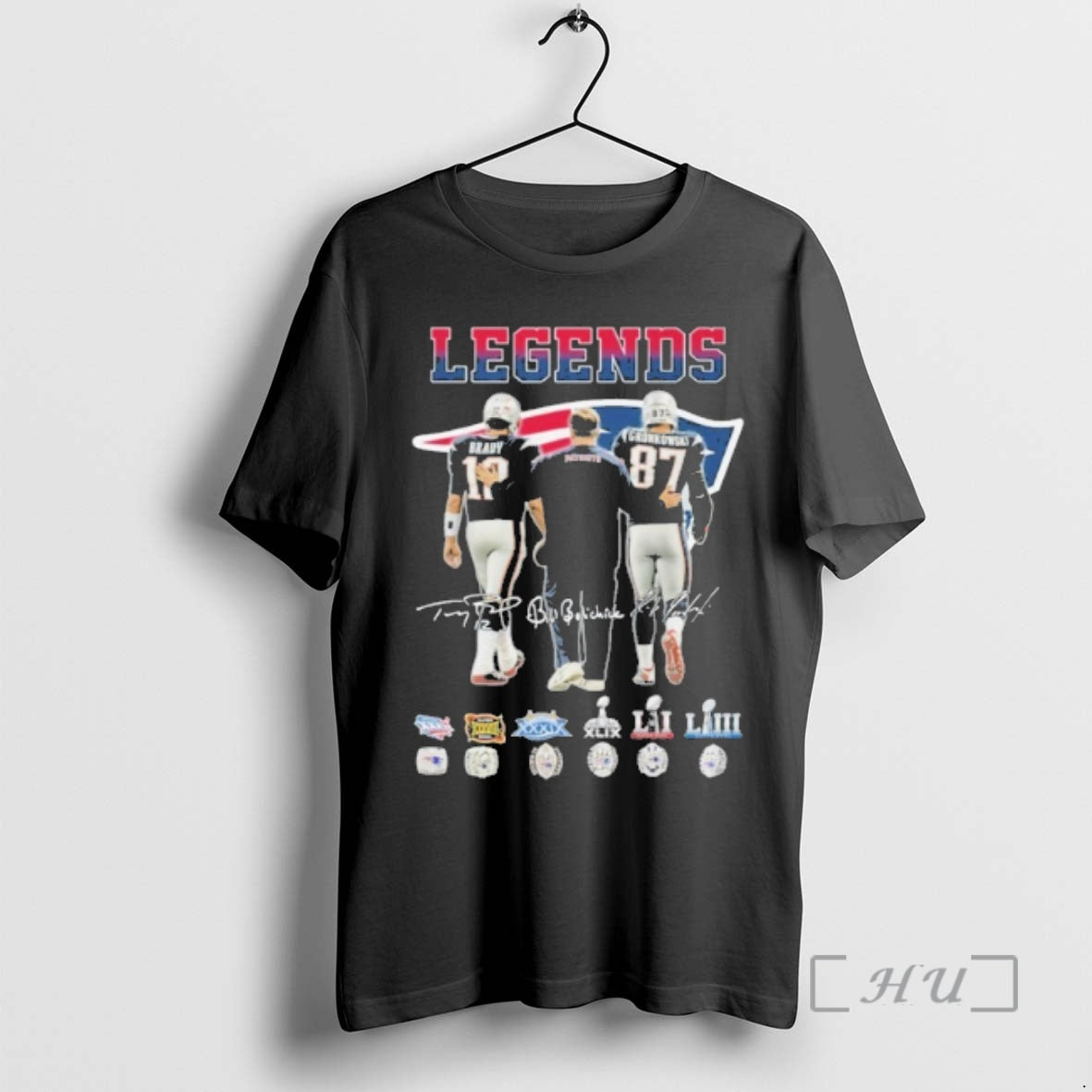 Officials Legends Brady Gronkowski Player Signature Logo T-Shirts, Hoodie, Sweatshirt | PopFlextees.com