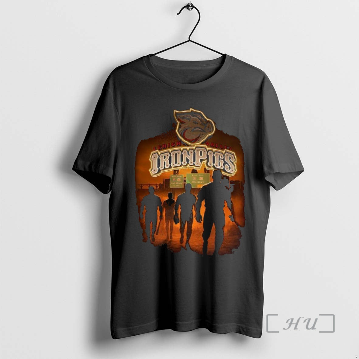 Officials Lehigh Valley Ironpigs Baseball Player Silhouette T-Shirts, Hoodie, Sweatshirt | PopFlextees.com