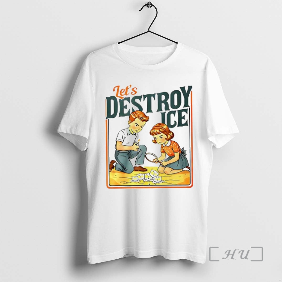 Officials Lets Destroy Ice Abolish Ice Caricature Retro Woman T-Shirts, Hoodie, Sweatshirt | PopFlextees.com
