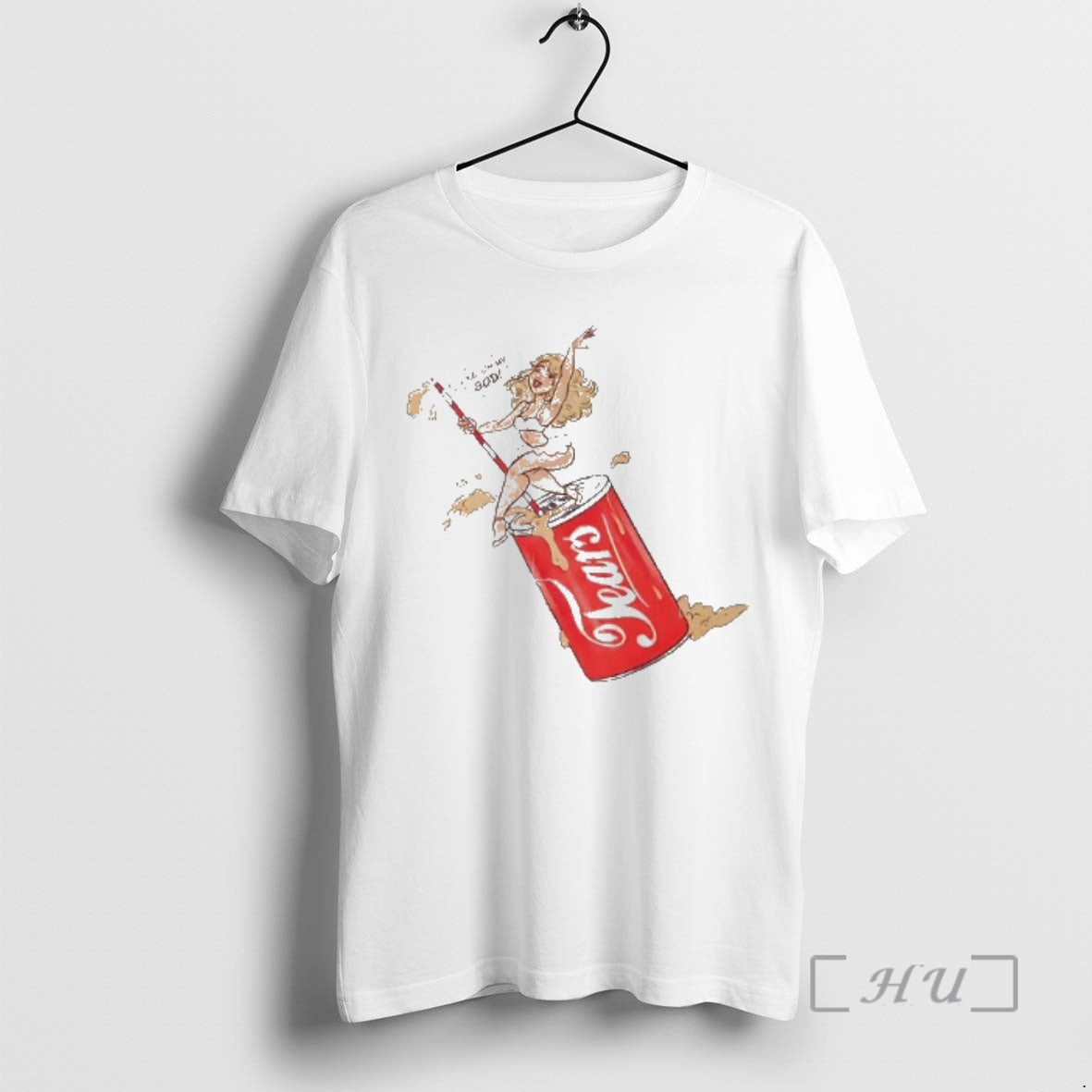 Officials Like Oh My God Blonde Pinup Girl Sitting On Soda Premium T Shirts Sweater Hoodie, Sweatshirt | PopFlextees.com