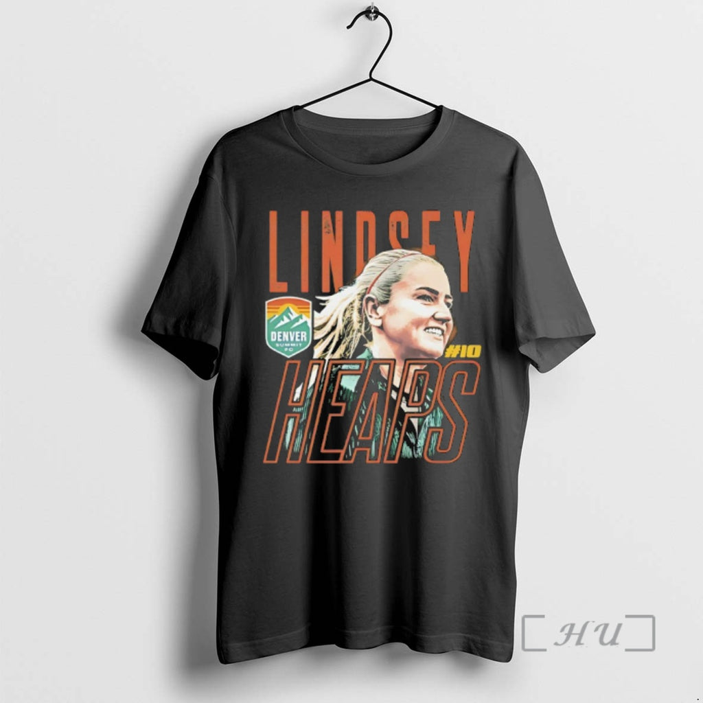 Officials Lindsey Heaps 10 Denver Summit Fc Player Name And Number Premium T Shirts Sweater Hoodie, Sweatshirt