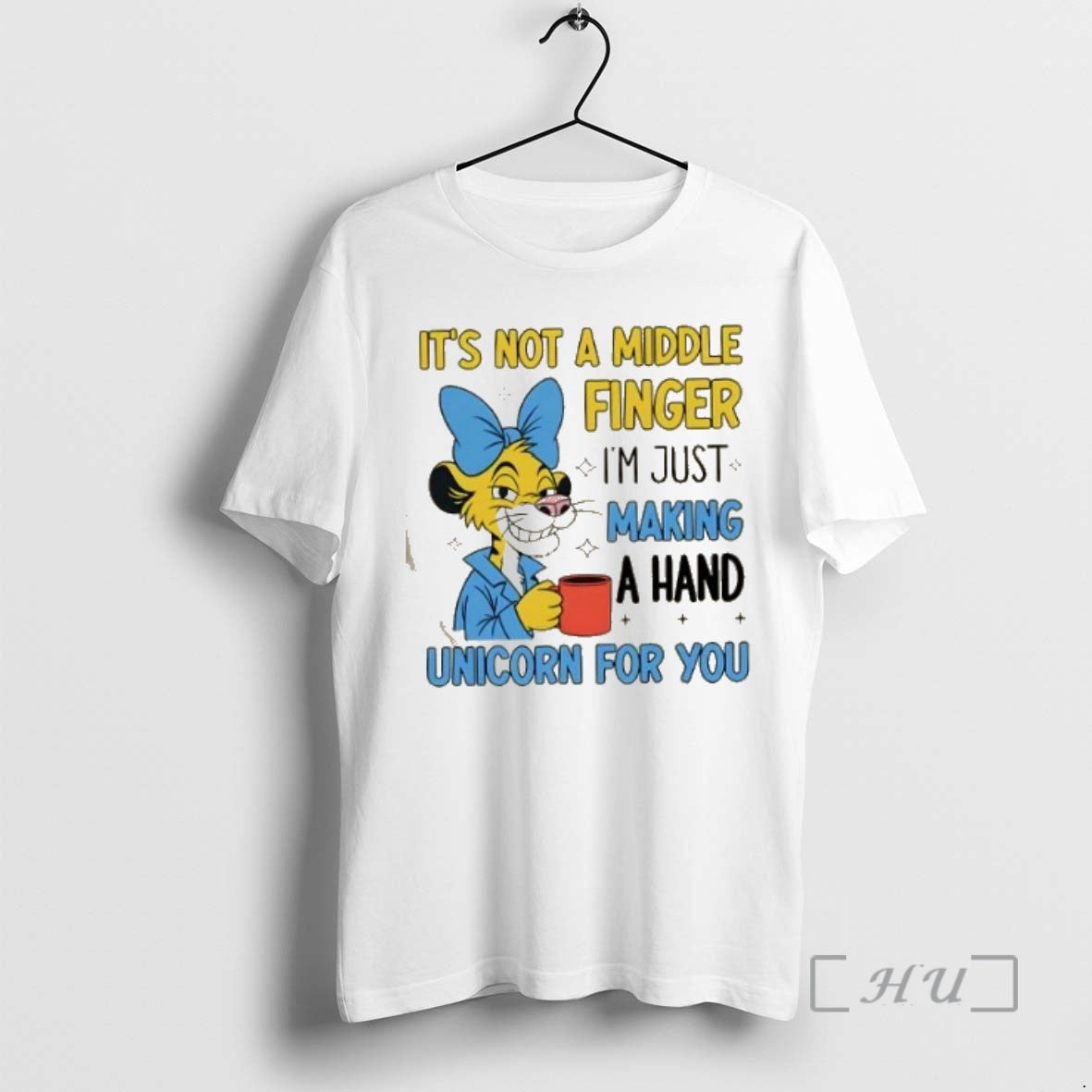 Officials Lion Its Not A Middle Finger Im Just Making A Hand Unicorn For You T-Shirts, Hoodie, Sweatshirt | PopFlextees.com
