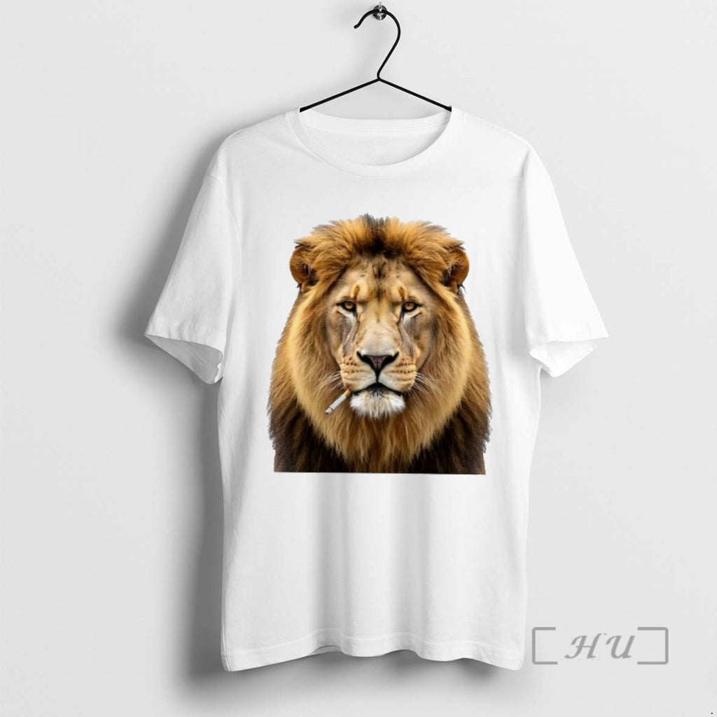 Officials Lion Smoking Cigarette Meme Woman T-Shirts, Hoodie, Sweatshirt | PopFlextees.com