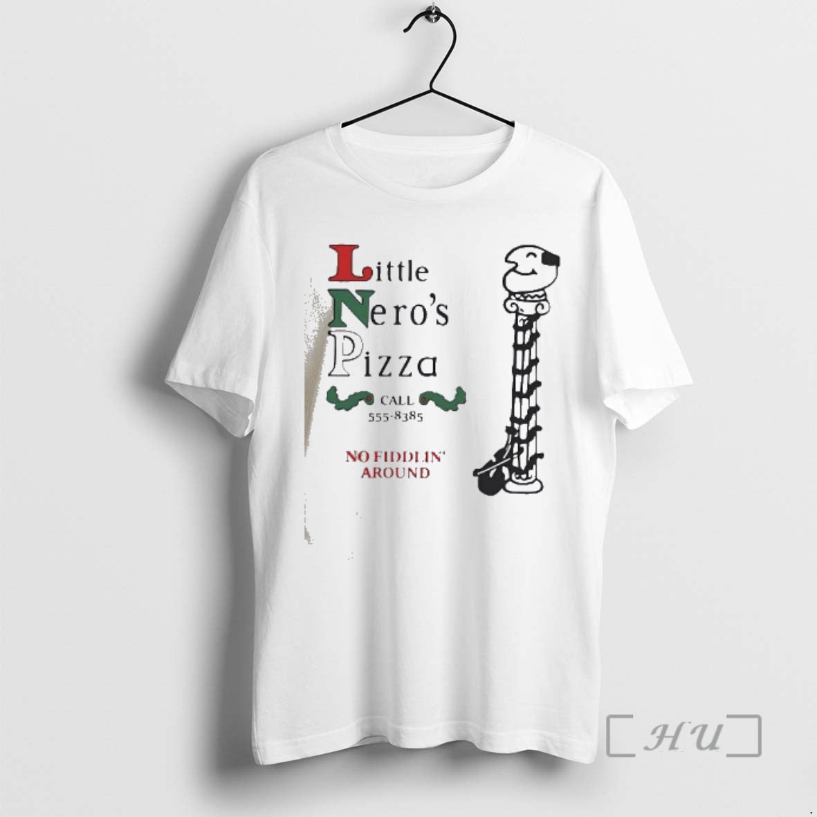 Officials Little Neros Pizza No Fiddlin Around Christmas T-Shirts, Hoodie, Sweatshirt | PopFlextees.com