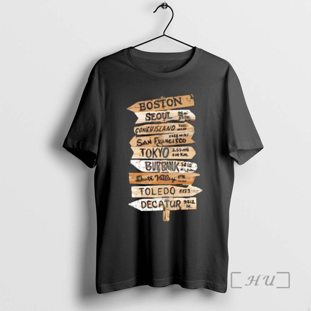 Officials Locations Boston Seoul Coney Island San Francisco Tokyo Burbank Toledo Decatur Premium T Shirts Hoodie, Sweatshirt