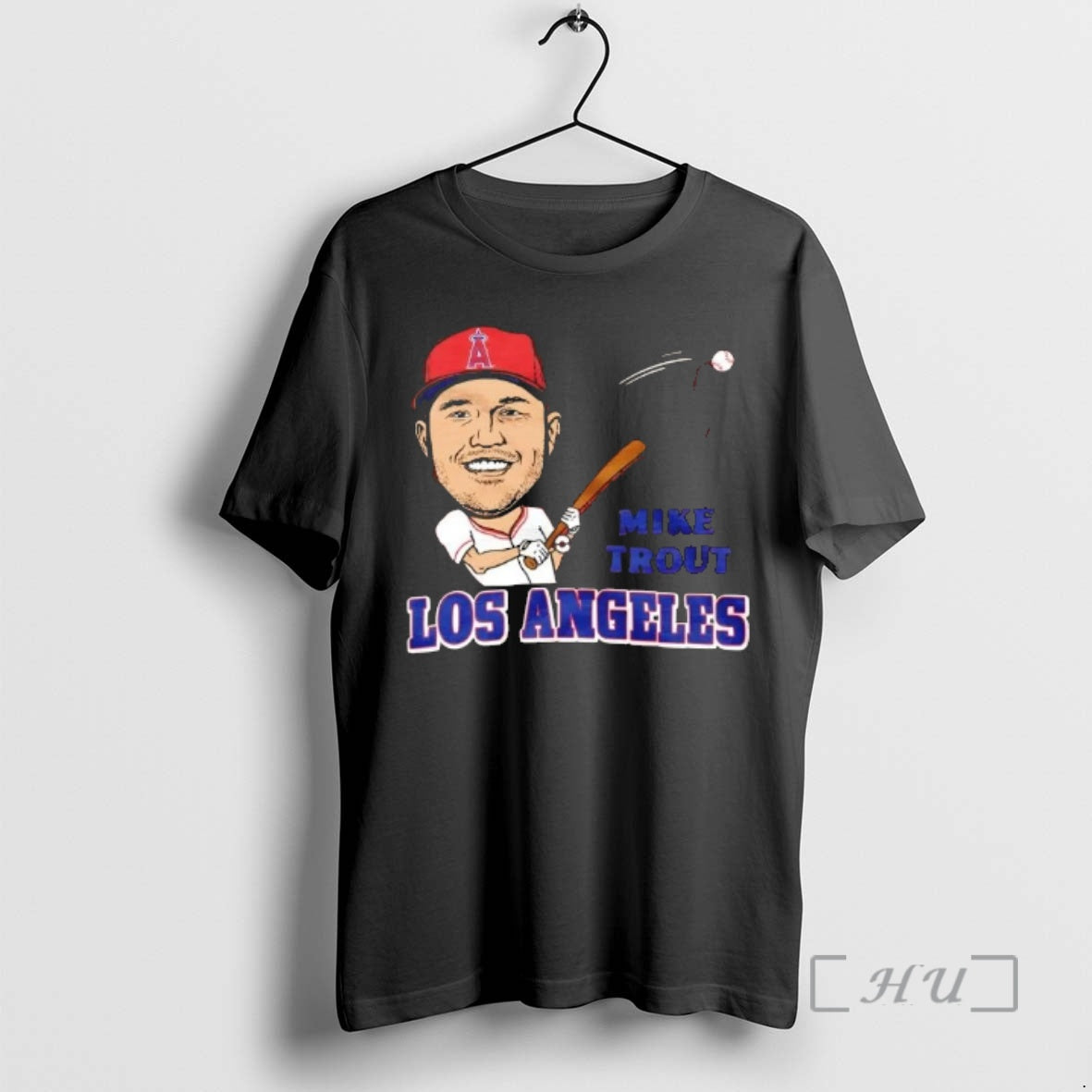 Officials Los Angeles Angels Mike Trout Baseball Caricature T-Shirts, Hoodie, Sweatshirt