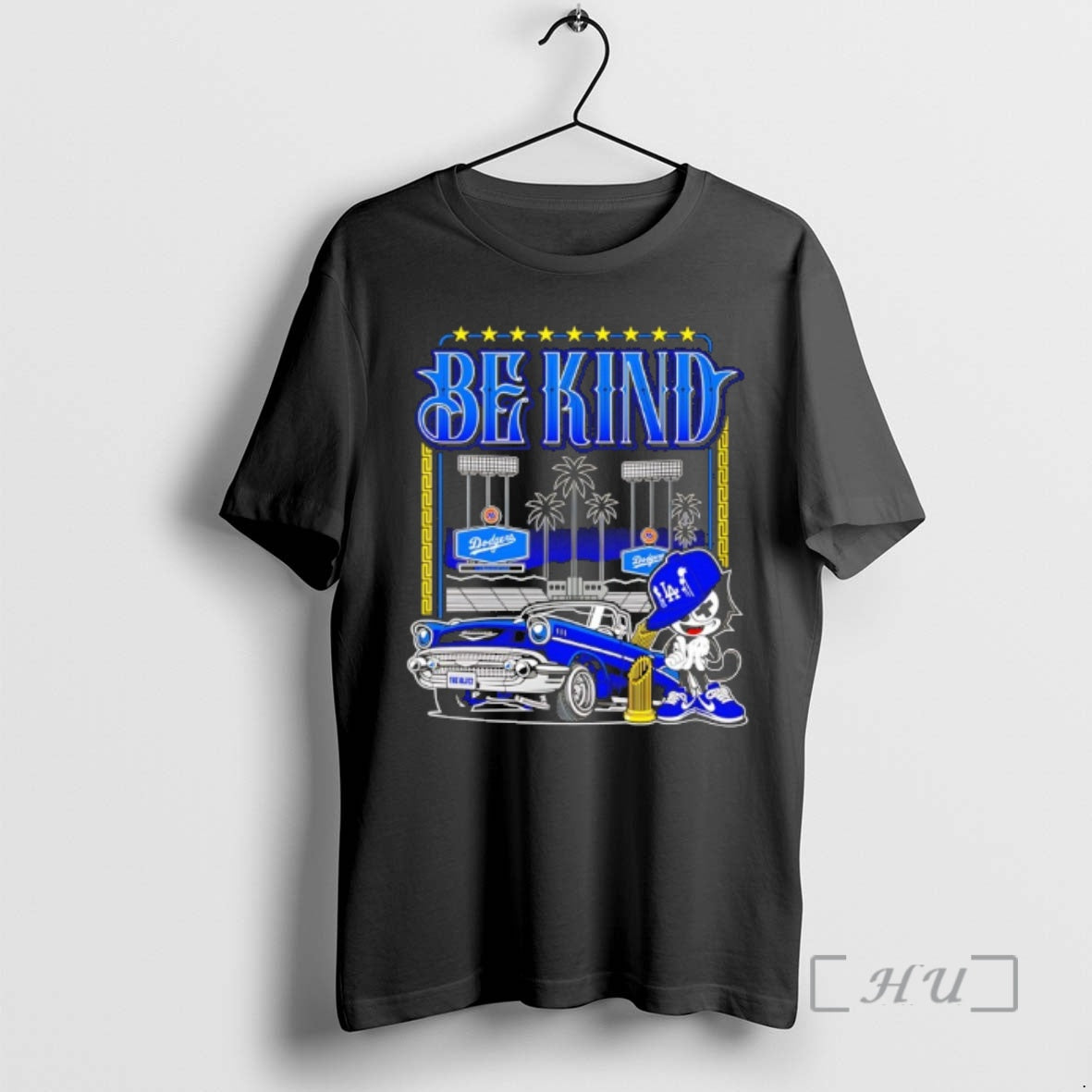 Officials Los Angeles Dodgers Be Kind Car Graphic T-Shirts, Hoodie, Sweatshirt | PopFlextees.com