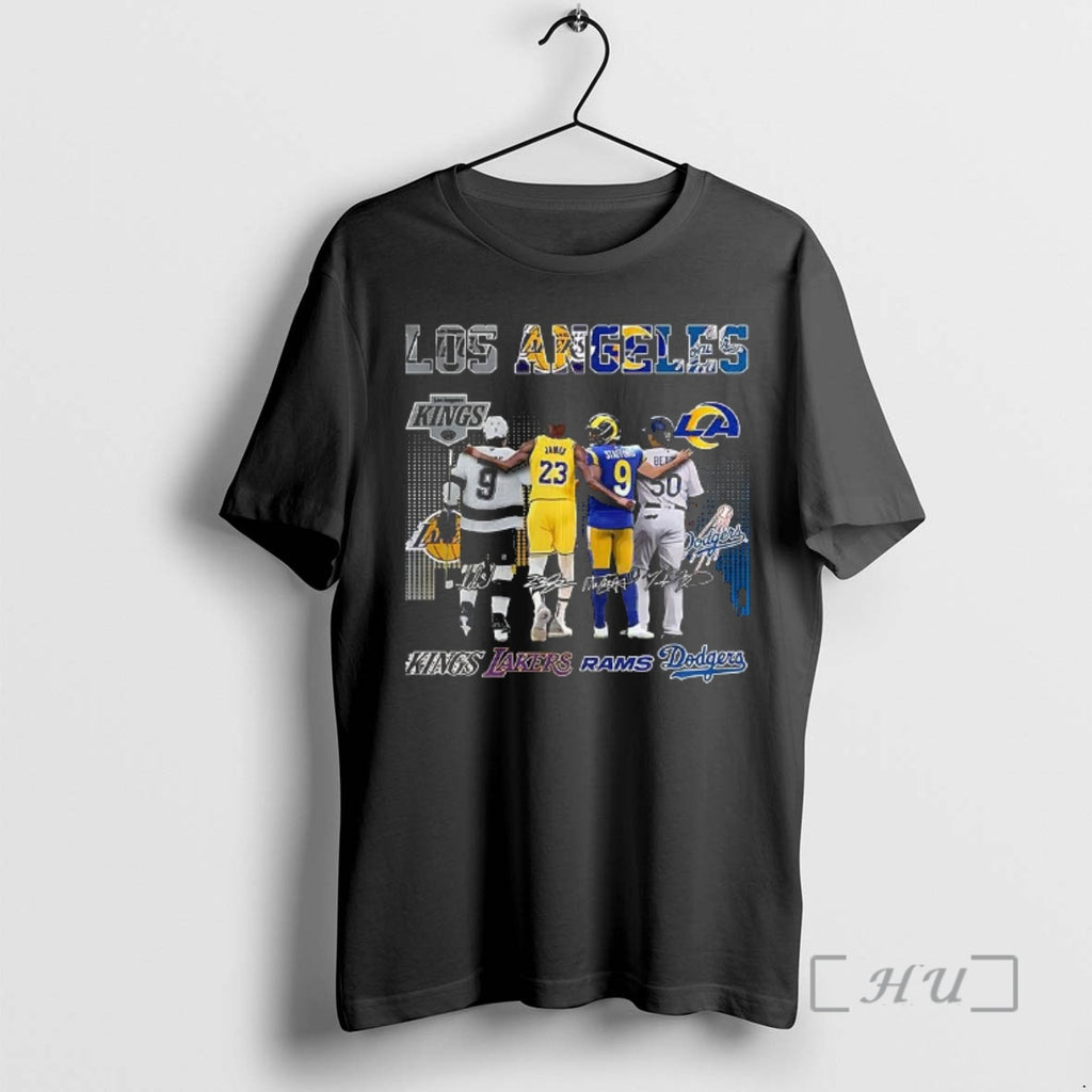 Officials Los Angeles Kings Sports Teams All Star Squad Dream Team Signature Premium T Shirts Hoodie, Sweatshirt