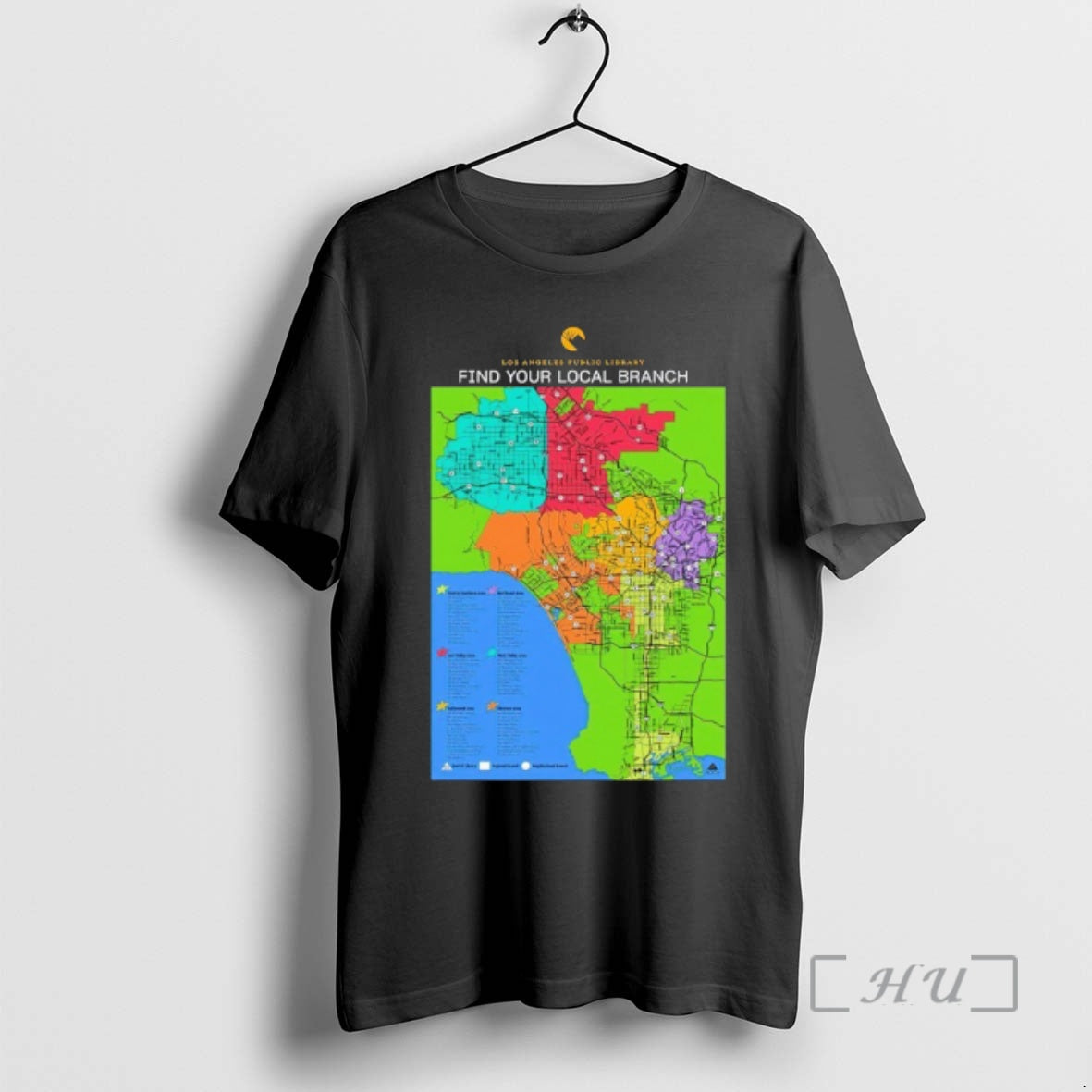 Officials Los Angeles Public Library Find Your Local Branch Map T-Shirts, Hoodie, Sweatshirt | PopFlextees.com