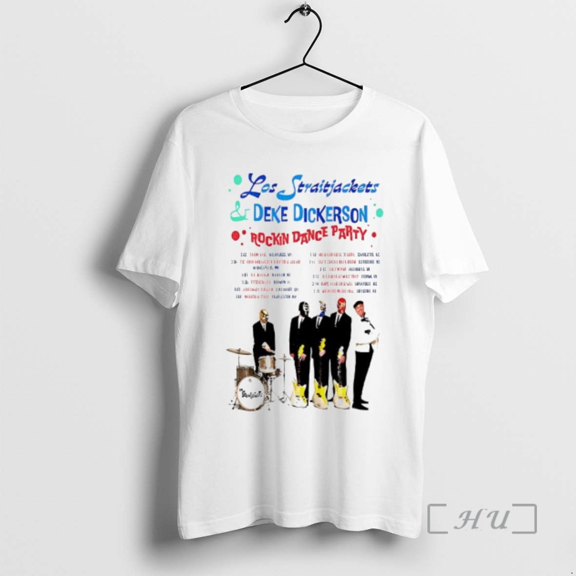 Officials Los Straitjackets Rockin Dance Party 2026 Shows T-Shirts, Hoodie, Sweatshirt | PopFlextees.com