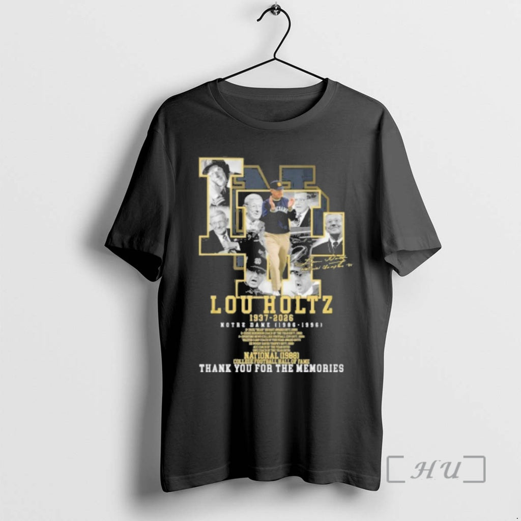 Officials Lou Holtz 1937 2026 Notre Dame 1986 1996 T-Shirts, Hoodie, Sweatshirt | PopFlextees.com