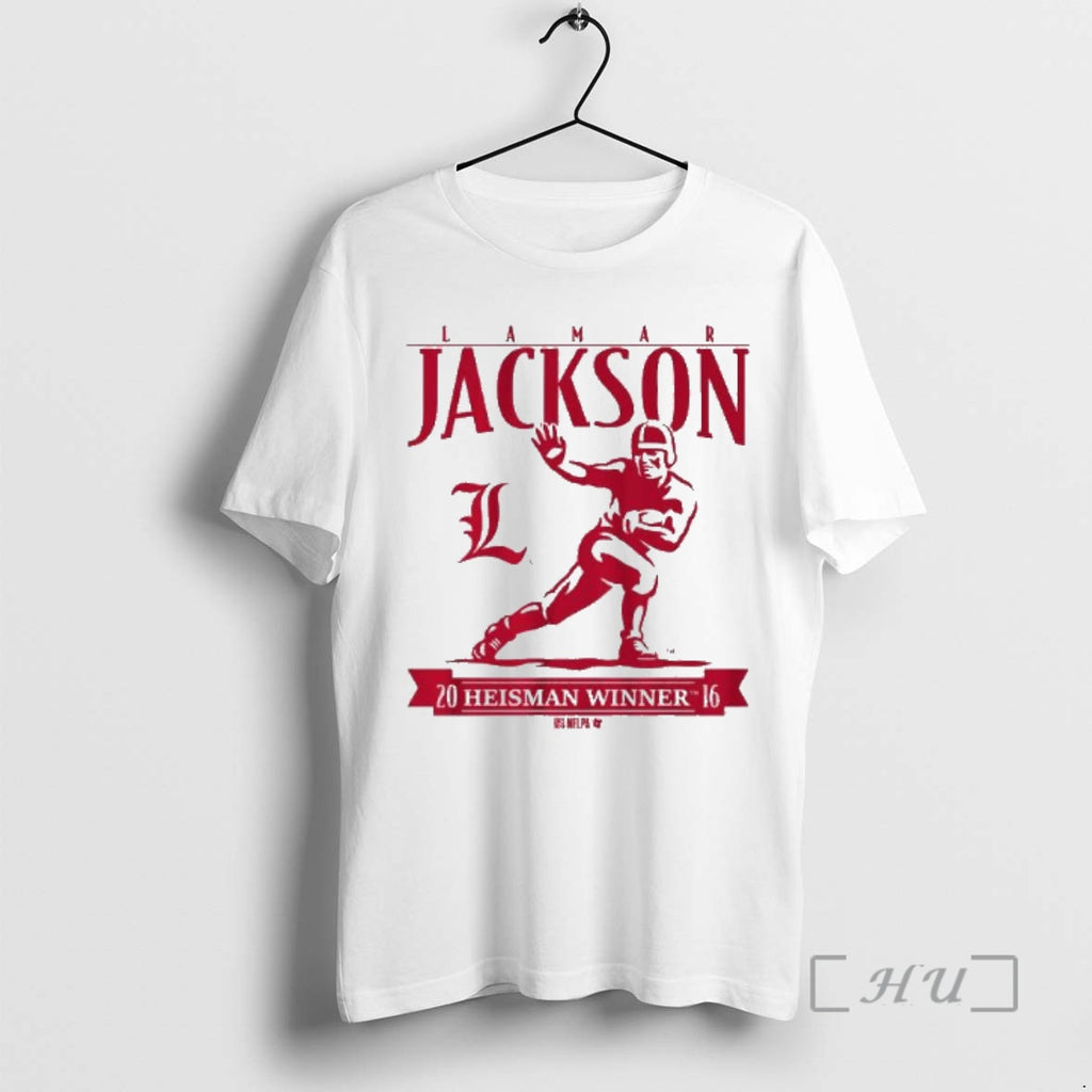 Officials Louisville Football Lamar Jackson Heisman Trophy T-Shirts, Hoodie, Sweatshirt | PopFlextees.com