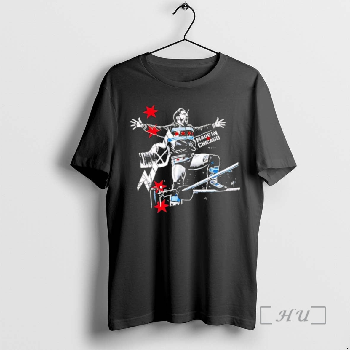 Officials Made In Chicago Cm Punk Wrestling Ring Chicago Stars T-Shirts, Hoodie, Sweatshirt | PopFlextees.com