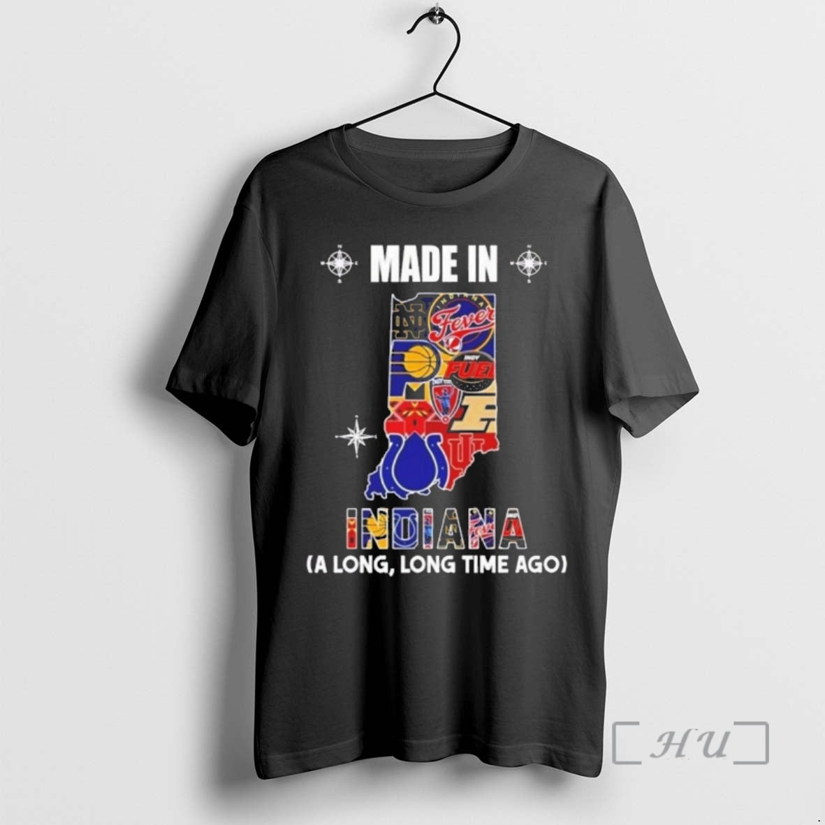 Officials Made In Indiana A Long Long Time Ago State Logo Map 2026 Premium T-Shirts, Hoodie, Sweatshirt | PopFlextees.com