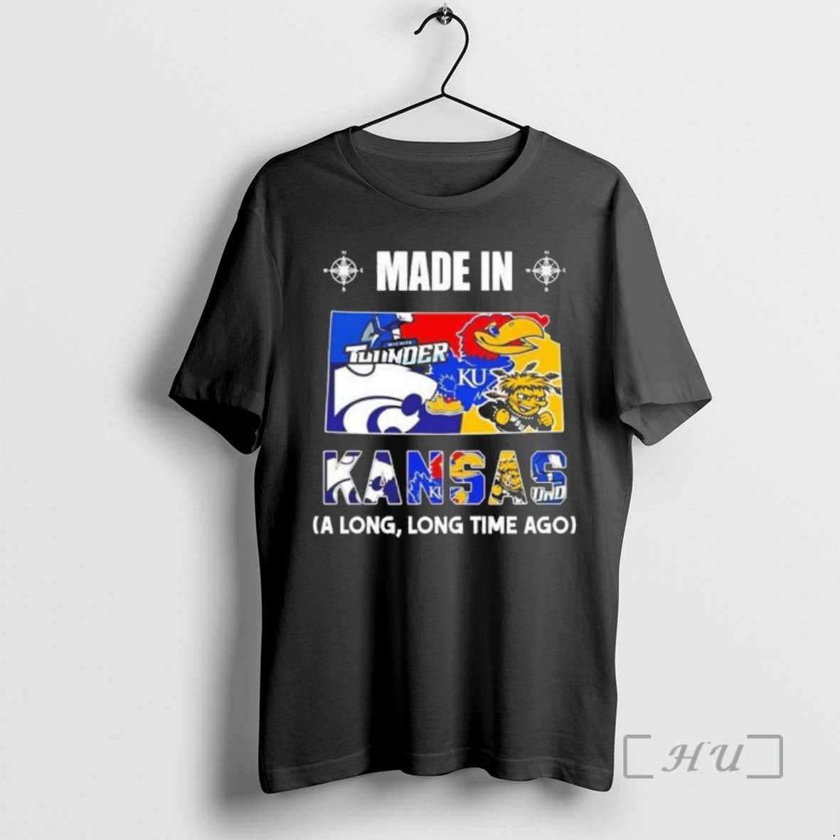 Officials Made In Kansas A Long Long Time Ago State Logo Map 2026 Premium T-Shirts, Hoodie, Sweatshirt | PopFlextees.com