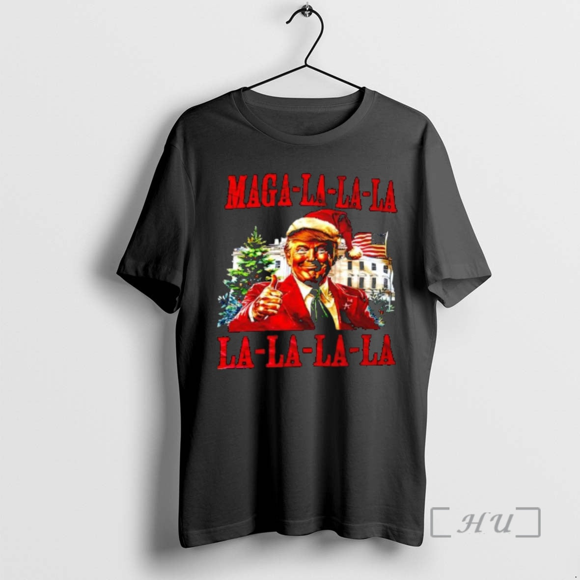 Officials Maga La La La Donald Trump Ugly Christmas T-Shirts, Hoodie, Sweatshirt | PopFlextees.com