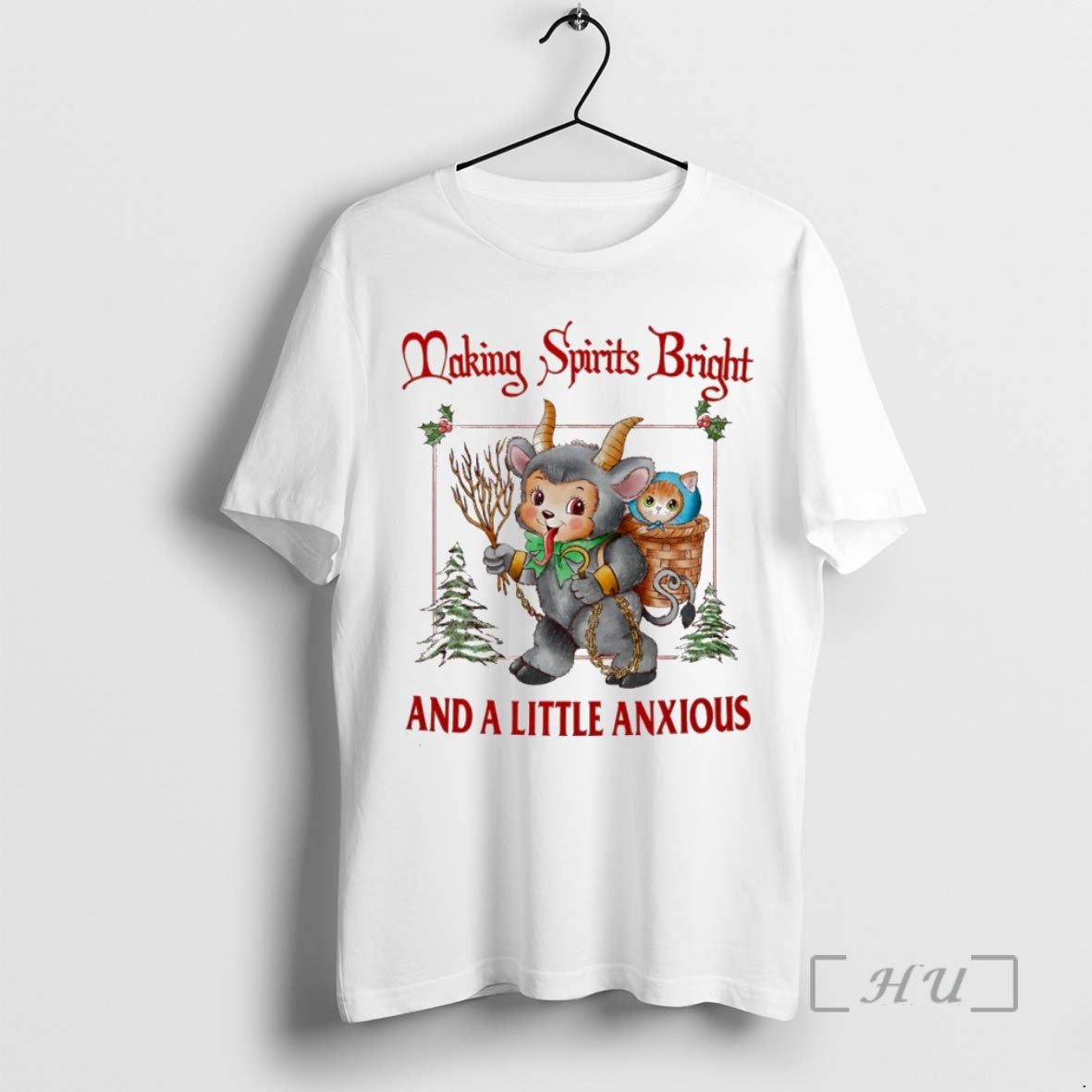 Officials Making Spirits Bright And A Little Anxious Circle T-Shirts, Hoodie, Sweatshirt | PopFlextees.com