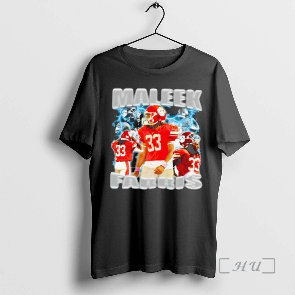 Officials Maleek Farris Football Lightning Graphic T-Shirts, Hoodie, Sweatshirt | PopFlextees.com