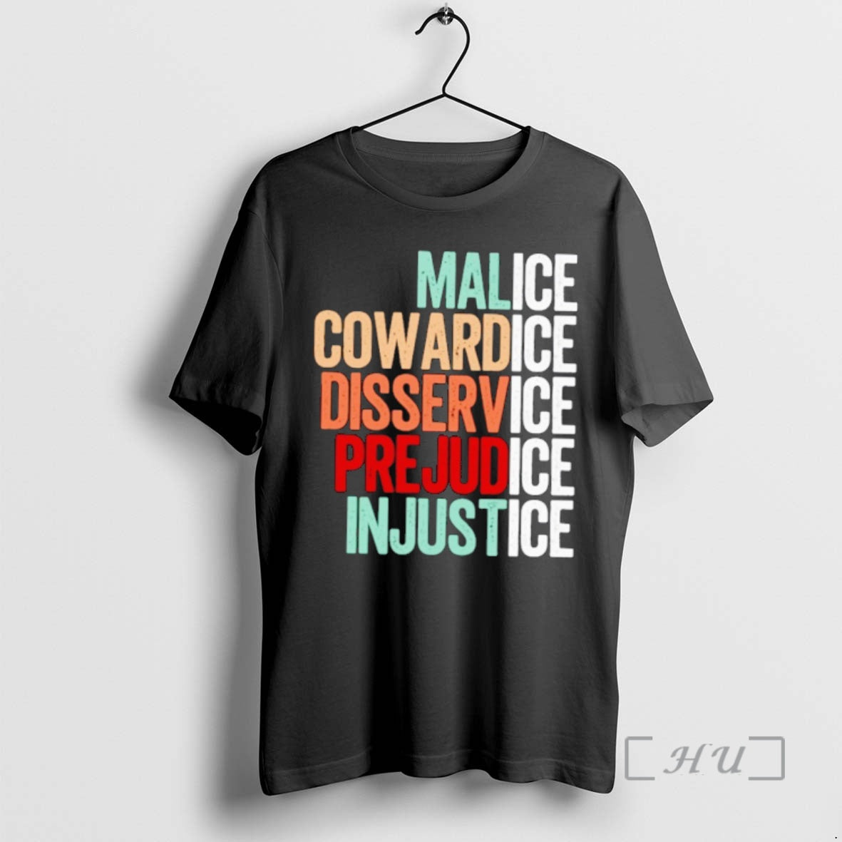 Officials Malice Cowardice Disservice Prejudice Injustice T-Shirts, Hoodie, Sweatshirt | PopFlextees.com