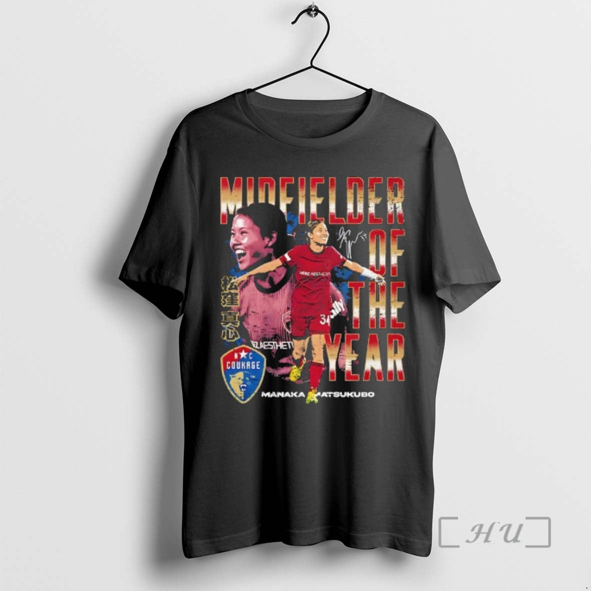 Officials Manaka Matsukubo North Carolina Courage 2025 Midfielder Of The Year Signature Premium T Shirts Hoodie, Sweatshirt