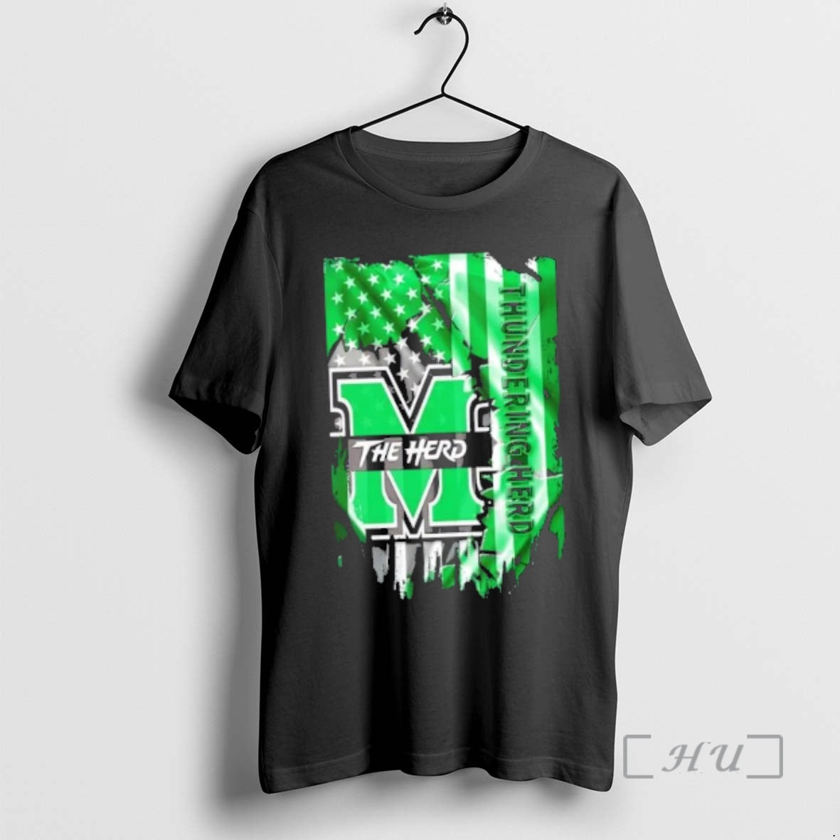 Officials Marshall Thundering Herd Football X American Flag T-Shirts, Hoodie, Sweatshirt | PopFlextees.com