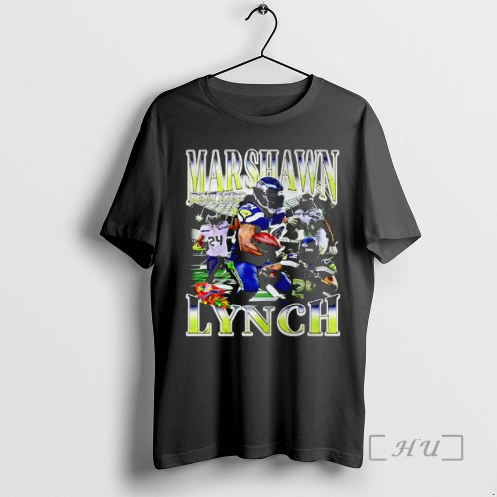 Officials Marshawn Lynch Seahawks Graphic T-Shirts, Hoodie, Sweatshirt | PopFlextees.com