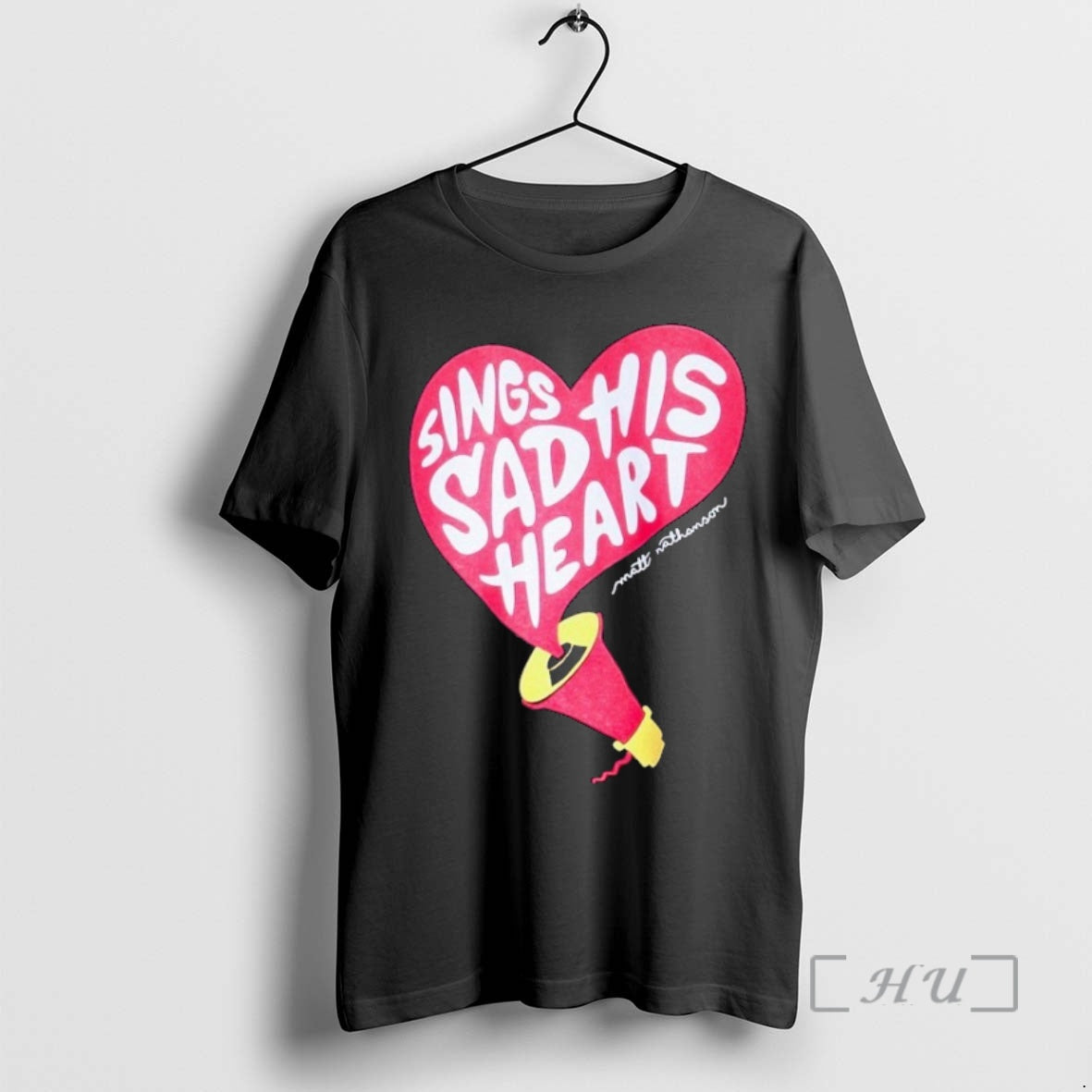 Officials Matt Nathanson Sings His Sad Heart Megaphone T-Shirts, Hoodie, Sweatshirt | PopFlextees.com
