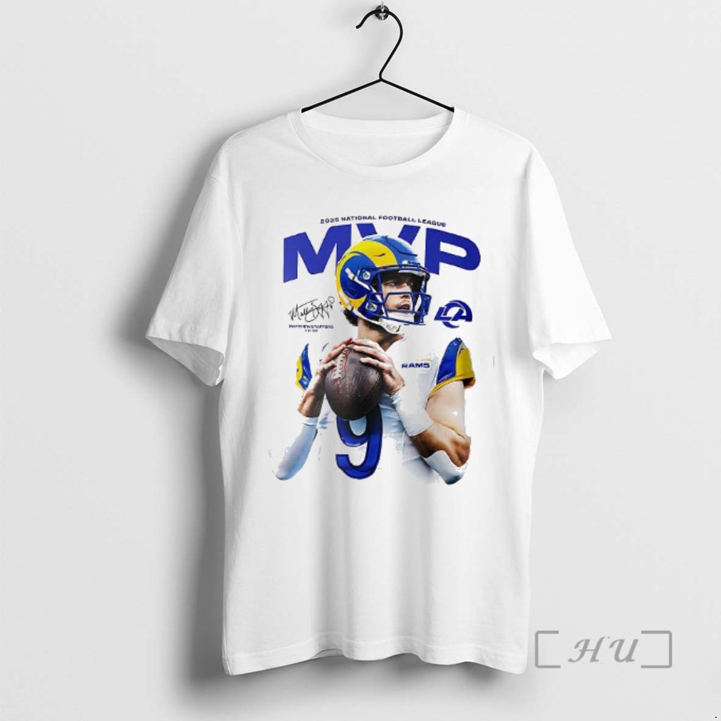 Officials Matthew Stafford Mvp 2025 National Football League Signature Woman T-Shirts, Hoodie, Sweatshirt | PopFlextees.com