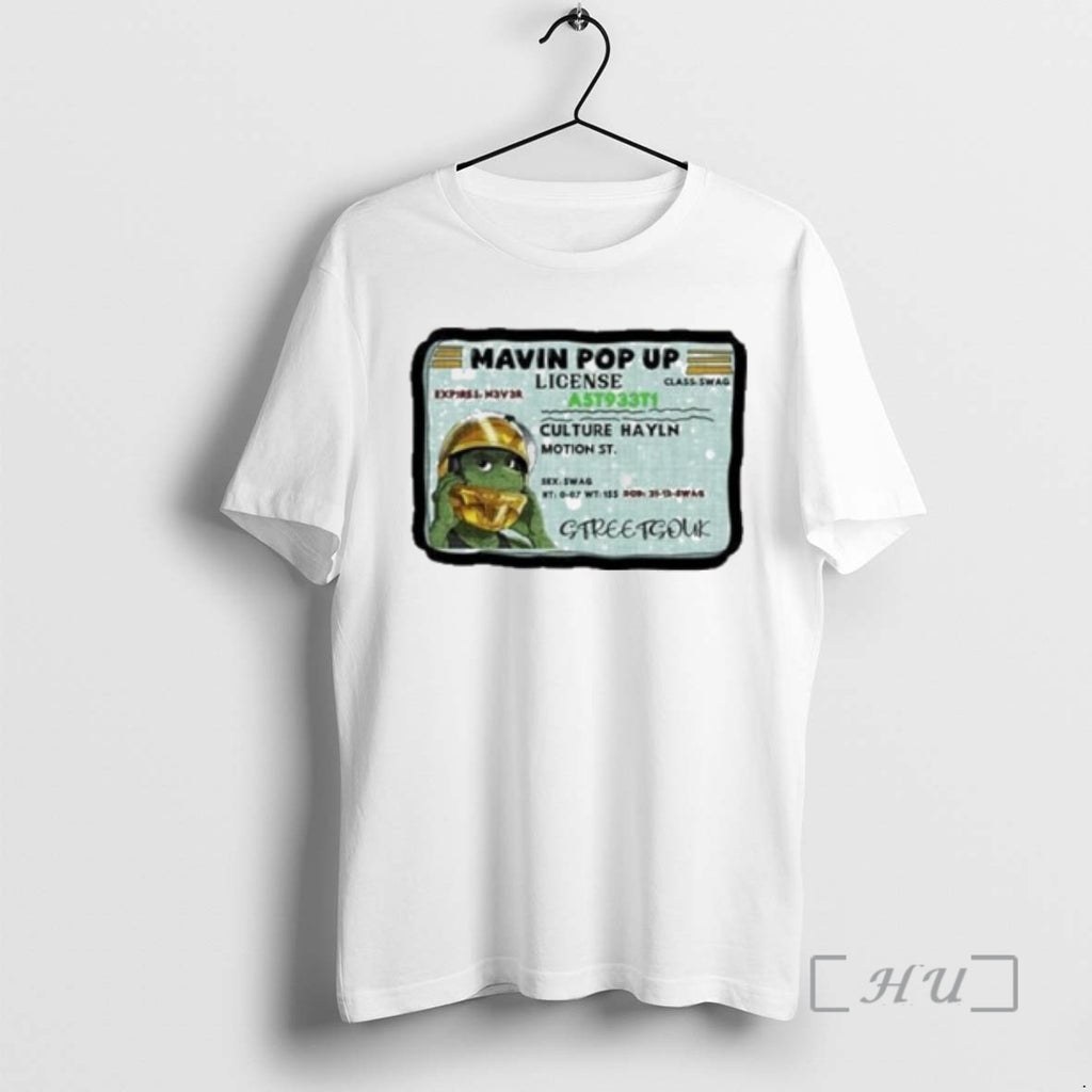 Officials Mavin Pop Up License Graphic Circle White T-Shirts, Hoodie, Sweatshirt | PopFlextees.com