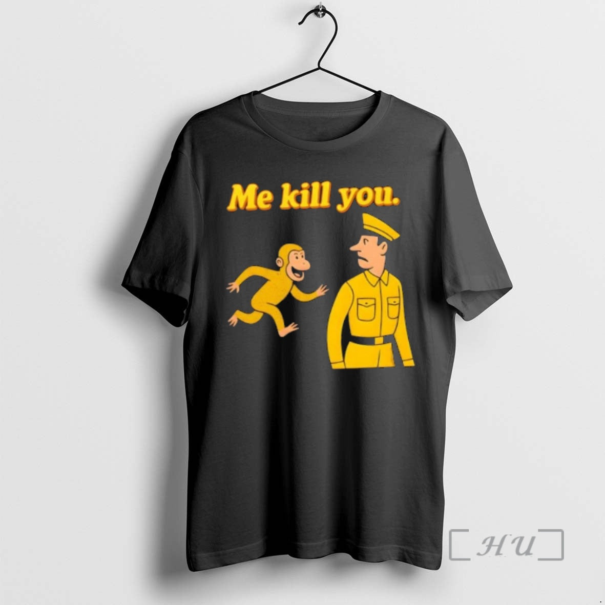 Officials Me Kill You Funny Monkey Cartoon Warning T-Shirts, Hoodie, Sweatshirt | PopFlextees.com