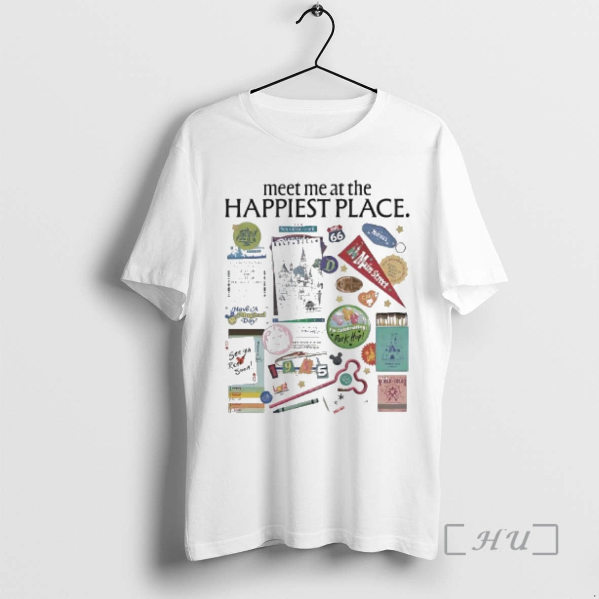 Officials Meet Me At The Happiest Place Graphic T-Shirts, Hoodie, Sweatshirt | PopFlextees.com