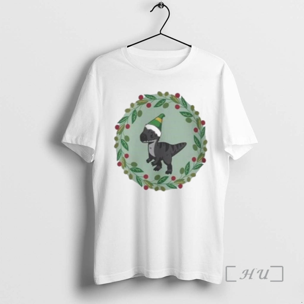 Officials Melanistic Allosaurus Holiday Circle White T-Shirts, Hoodie, Sweatshirt | PopFlextees.com