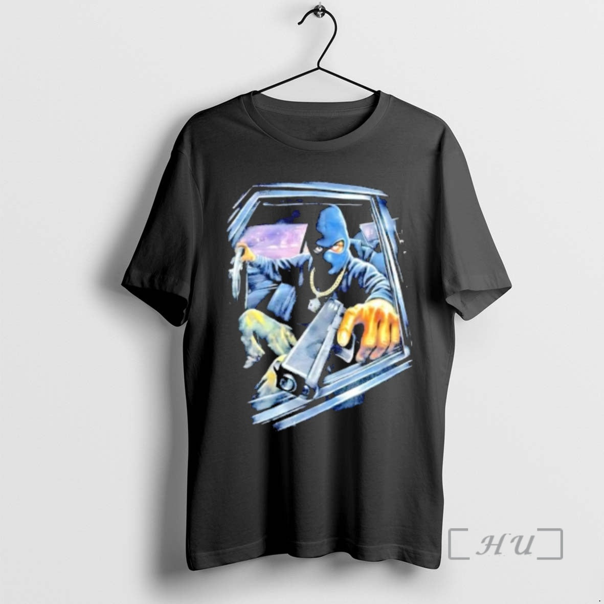 Officials Mens Mask Balaclava Pistol With Car T-Shirts, Hoodie, Sweatshirt | PopFlextees.com