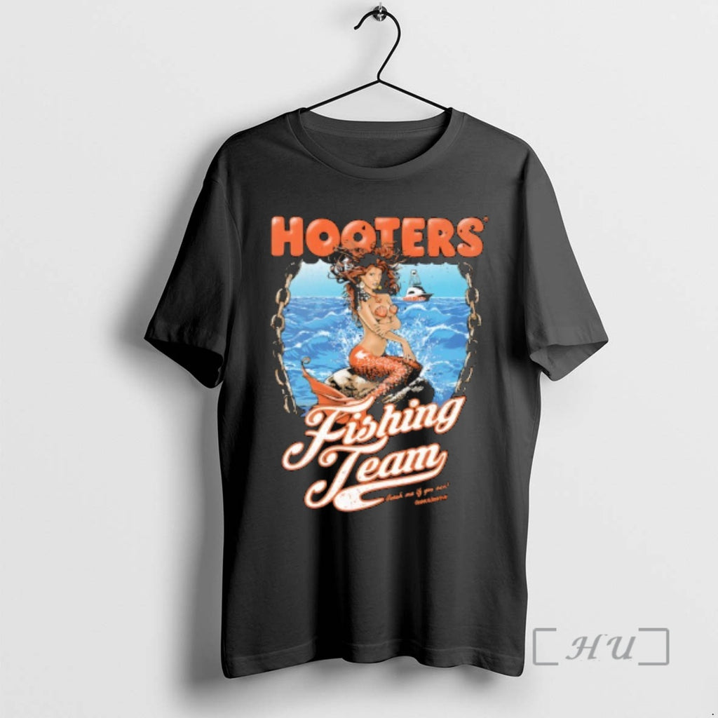 Officials Mermaid Hooters Fishing Team Catch Me If You Can T-Shirts, Hoodie, Sweatshirt | PopFlextees.com