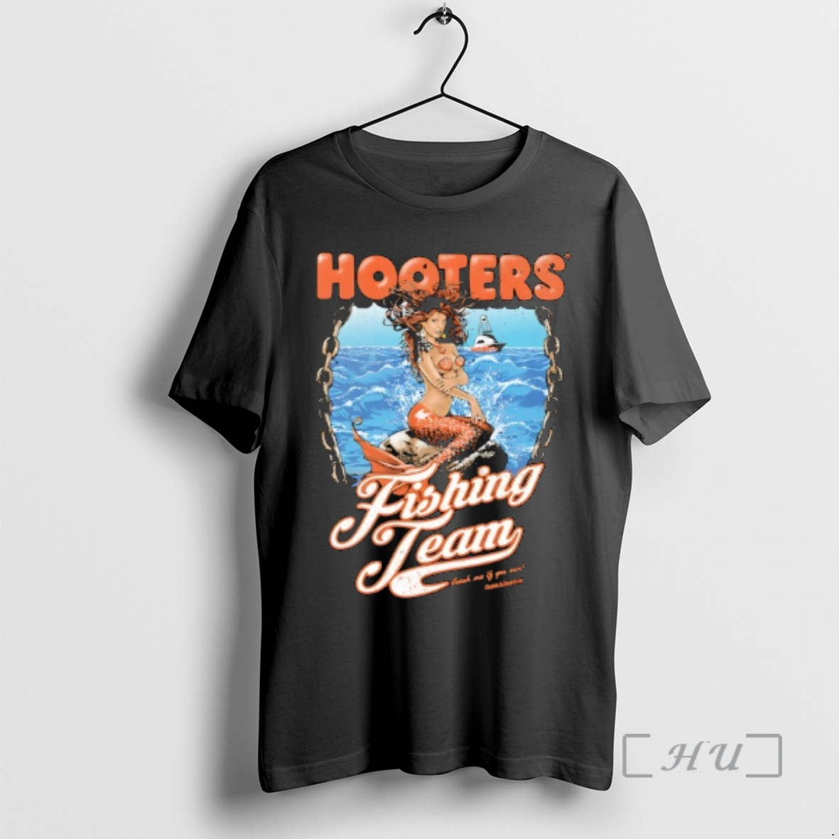 Officials Mermaid Hooters Fishing Team Catch Me If You Can T-Shirts, Hoodie, Sweatshirt | PopFlextees.com