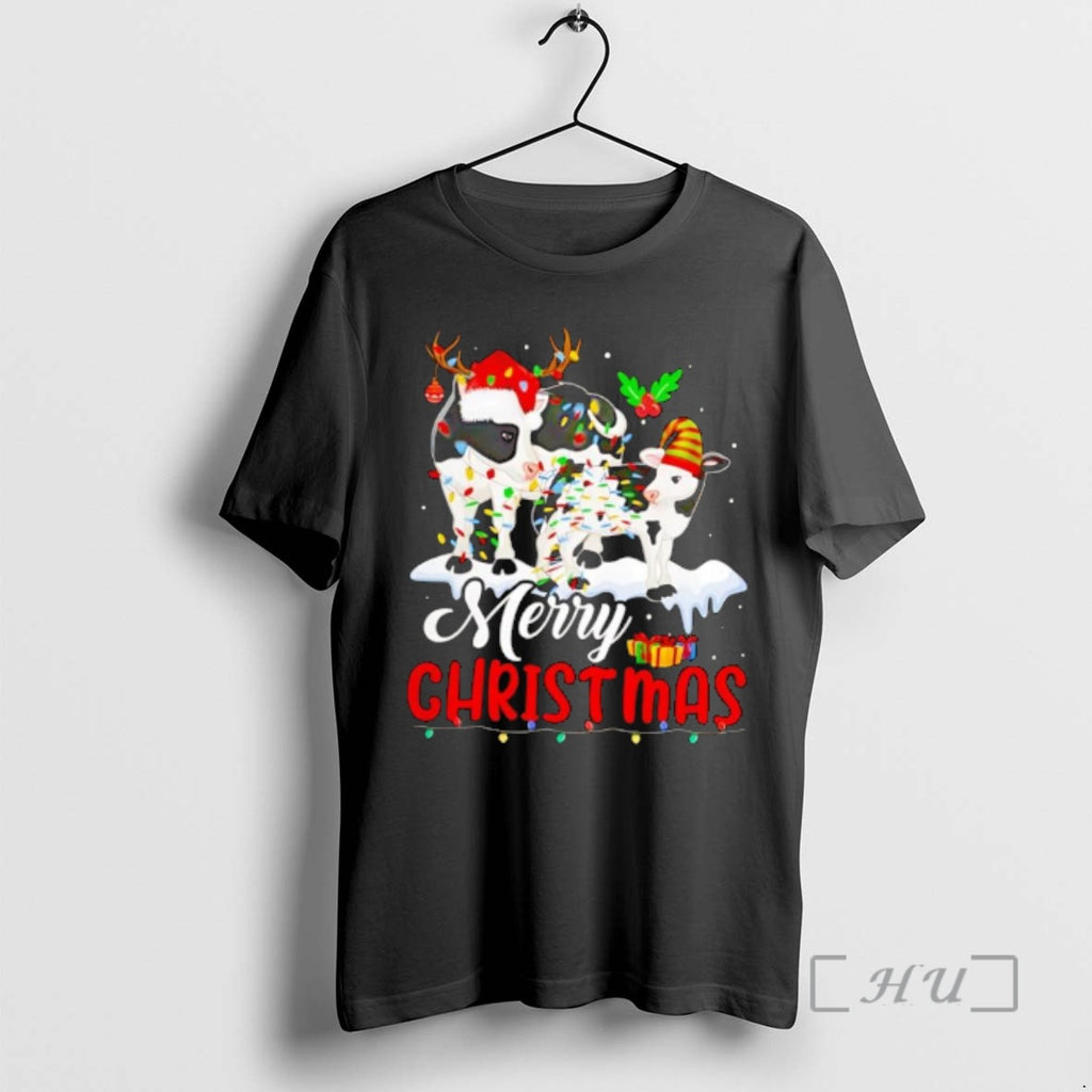 Officials Merry Christmas Cow T-Shirts, Hoodie, Sweatshirt | PopFlextees.com