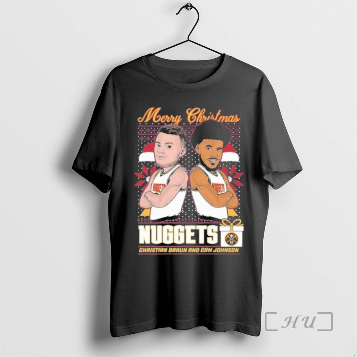 Officials Merry Christmas Denver Nuggets Braun Johnson T-Shirts, Hoodie, Sweatshirt | PopFlextees.com