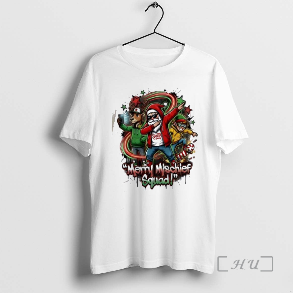 Officials Merry Mischief Squad Funny Urban Christmas T-Shirts, Hoodie, Sweatshirt | PopFlextees.com