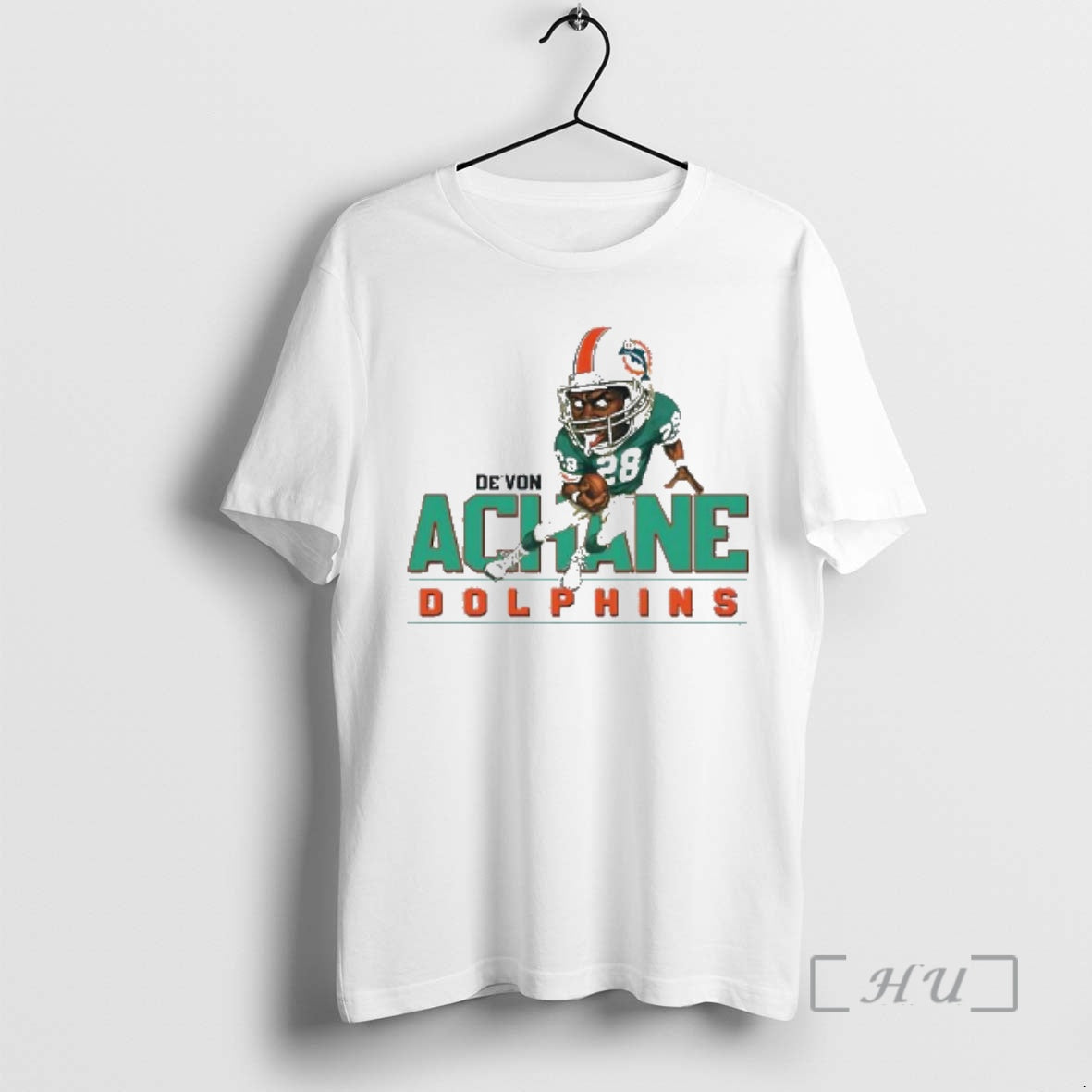 Officials Miami Dolphins Devon Achane Cartoon Caricature T-Shirts, Hoodie, Sweatshirt | PopFlextees.com