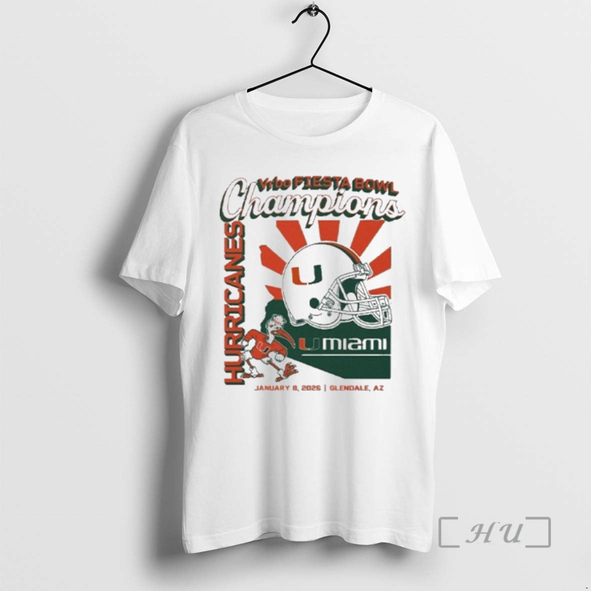 Officials Miami Football Fiesta Bowl Champions T-Shirts, Hoodie, Sweatshirt | PopFlextees.com