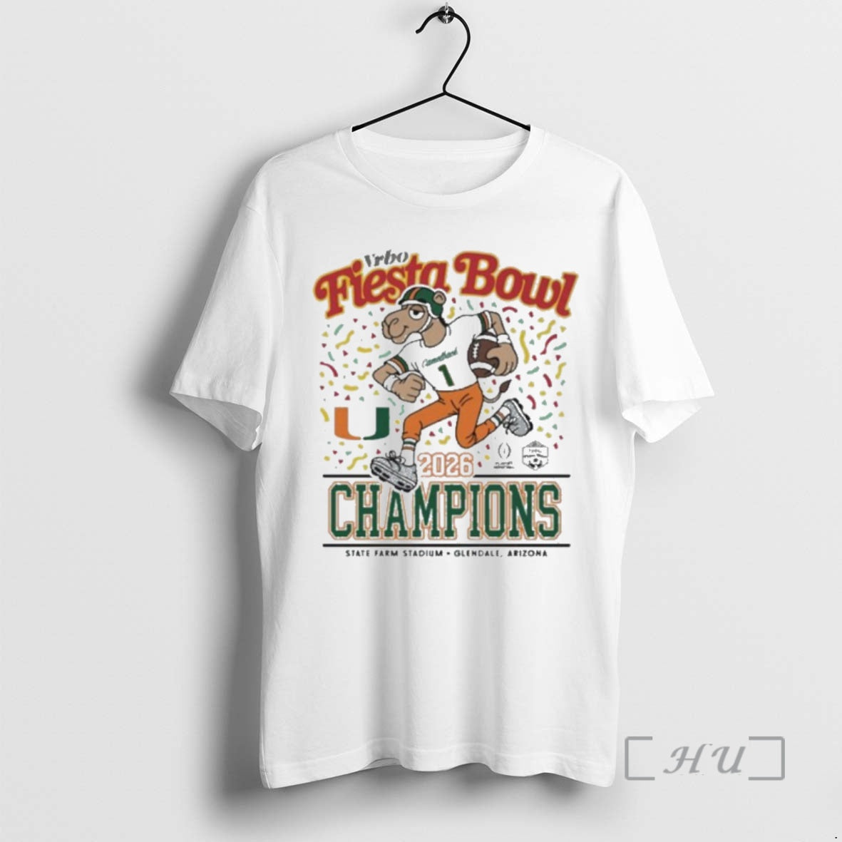 Officials Miami Football Hurricanes Champions 2026 Vrbo Fiesta Bowl T-Shirts, Hoodie, Sweatshirt | PopFlextees.com