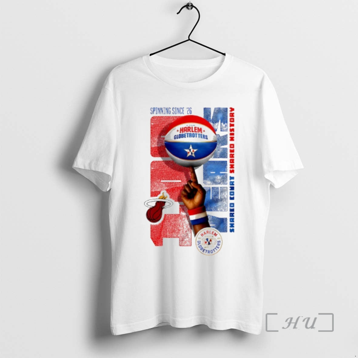 Officials Miami Heat X Harlem Globetrotters Spinning Since 26 T-Shirts, Hoodie, Sweatshirt | PopFlextees.com