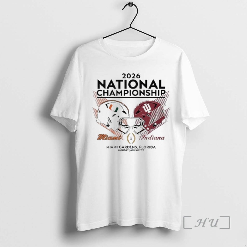 Officials Miami Vs Indiana Cfp National Championship 2026 T-Shirts, Hoodie, Sweatshirt | PopFlextees.com